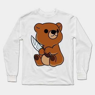 Teddy bear with a knife! Long Sleeve T-Shirt